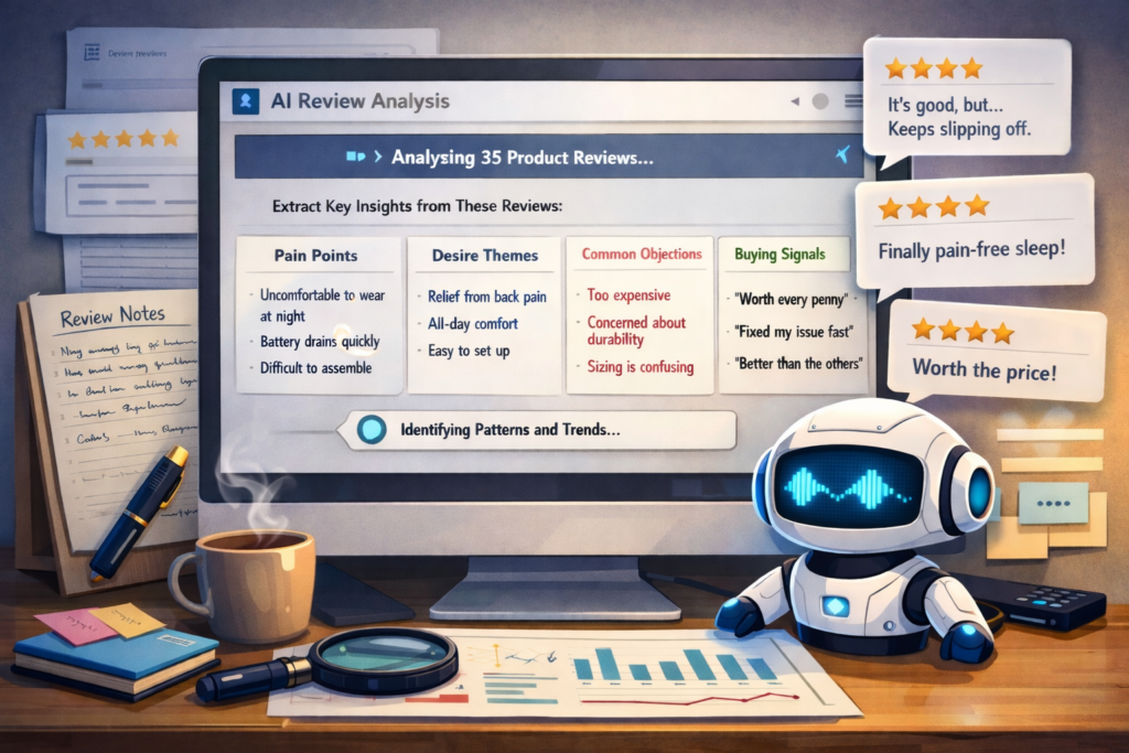 AI For Affiliate Research | An AI analyzes product reviews for affiliate marketing research